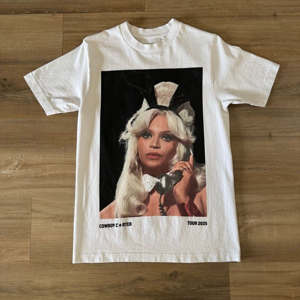 Beyoncé Cowboy Carter White Las Vegas 2025 Tour Shirt Size Small Country Glam